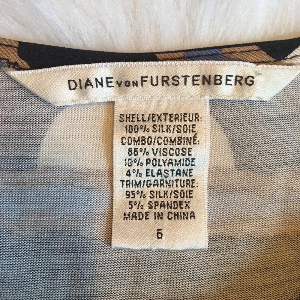 Diane Von Furstenburg Silk 3/4 Sleeve Dress - Picture 12 of 12